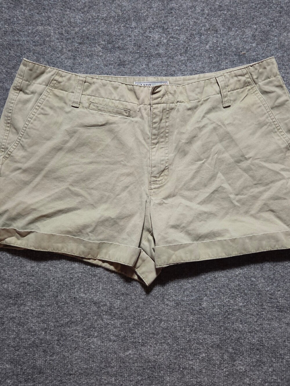 Old Navy Khaki Cotton Shorts Size 12